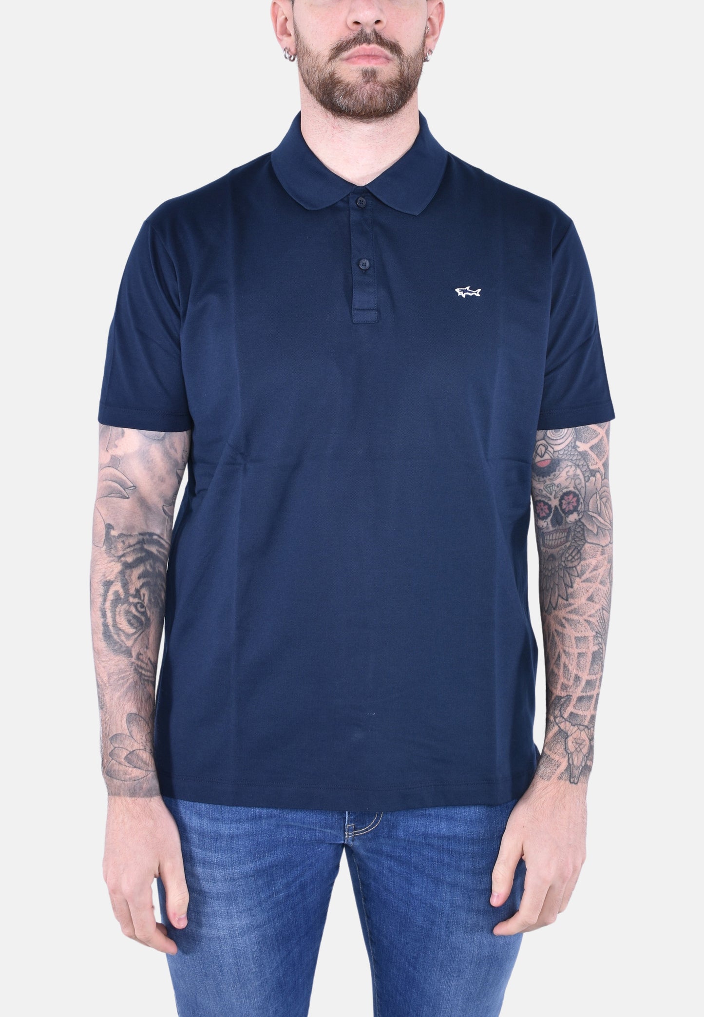 POLO IN COTONE DOUBLE PIQUE CON SHAR