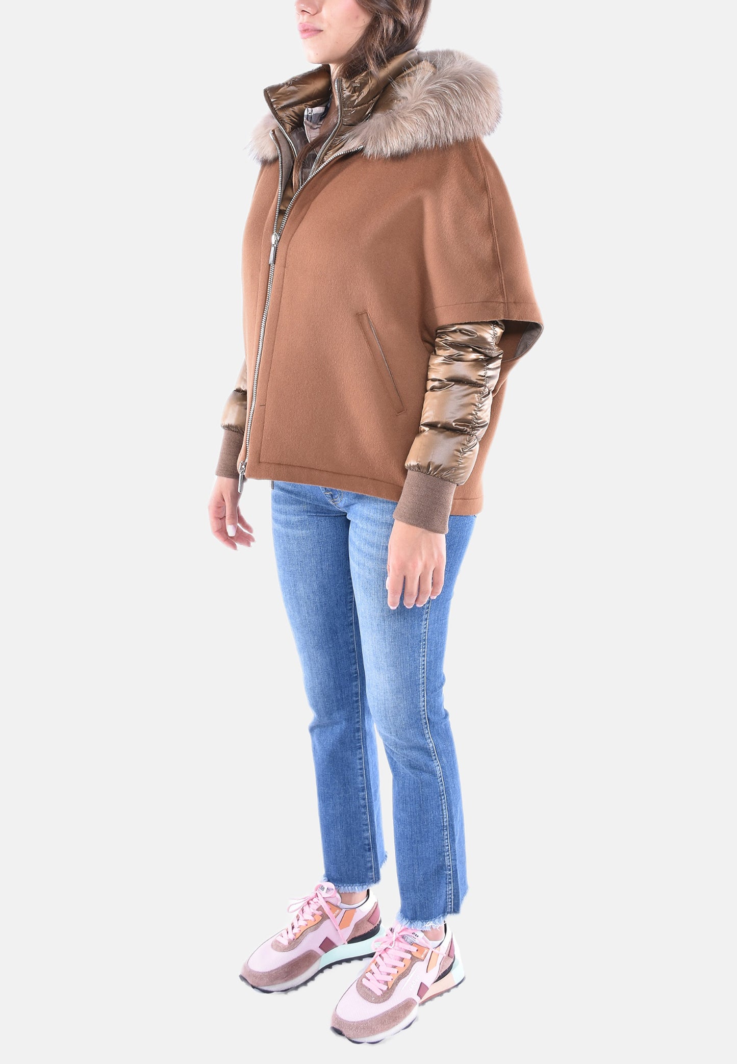 CAPPA IN LANA CON PIUMINO STACCABILE PEGASO