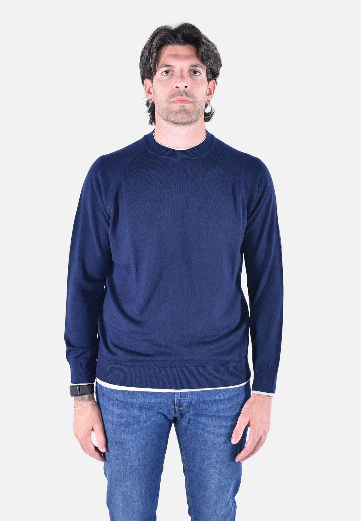 MAGLIA GIROCOLLO DOPPIO COLLO