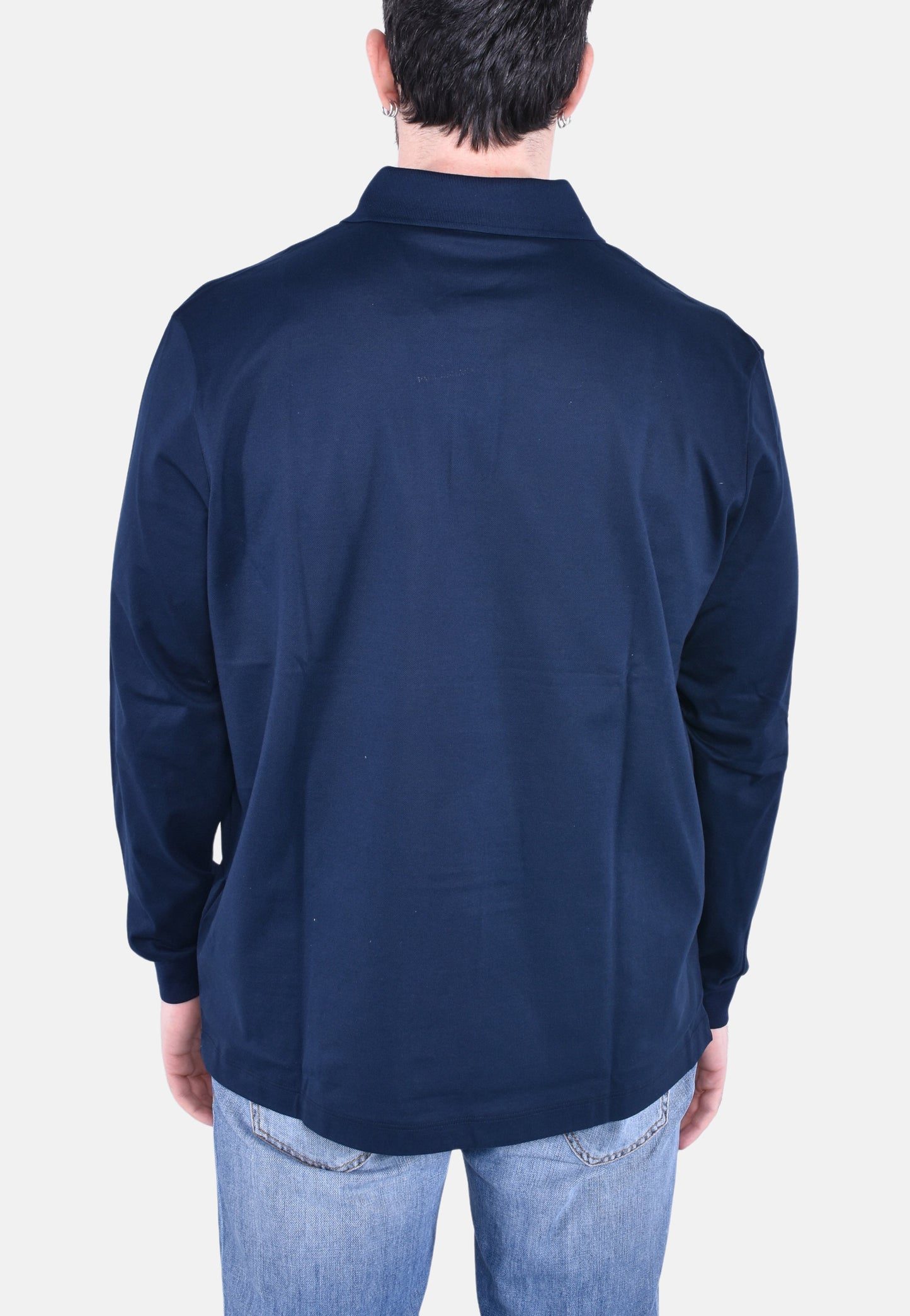 POLO MANICA LUNGA IN COTONE DOUBLE PIQUE