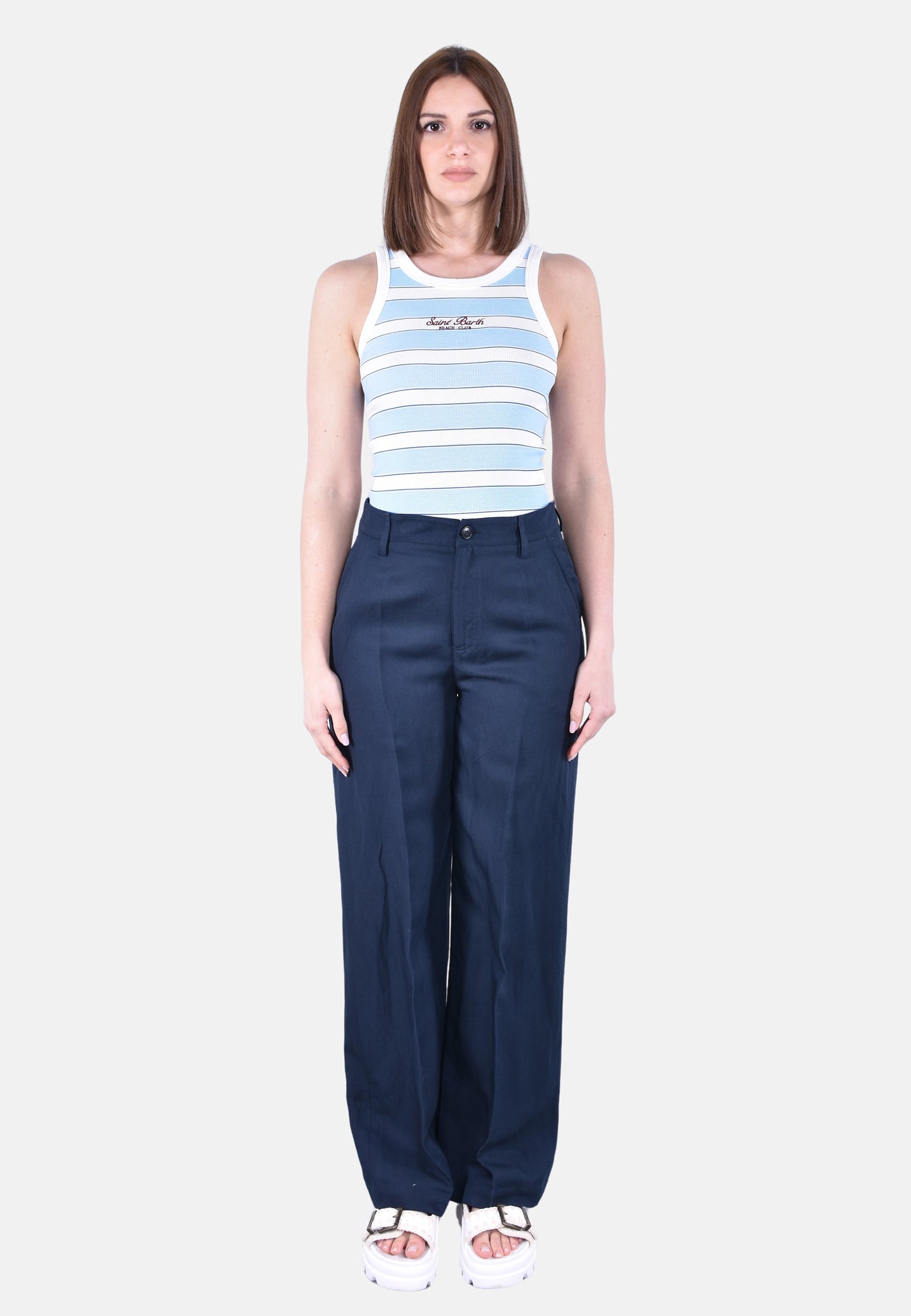 VISCOSE LINEN PANTS