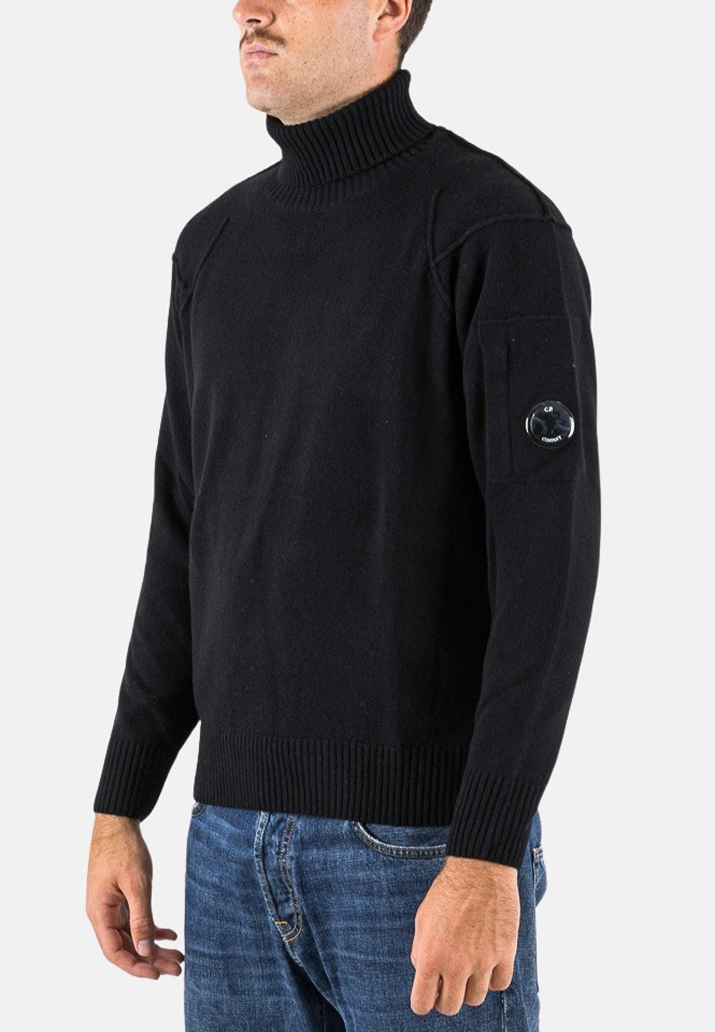 LAMBSWOOL GRS ROLL NECK KNIT