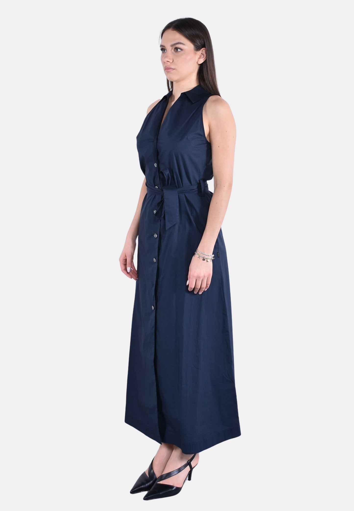 COTTON POPLIN SHIRT DRESS